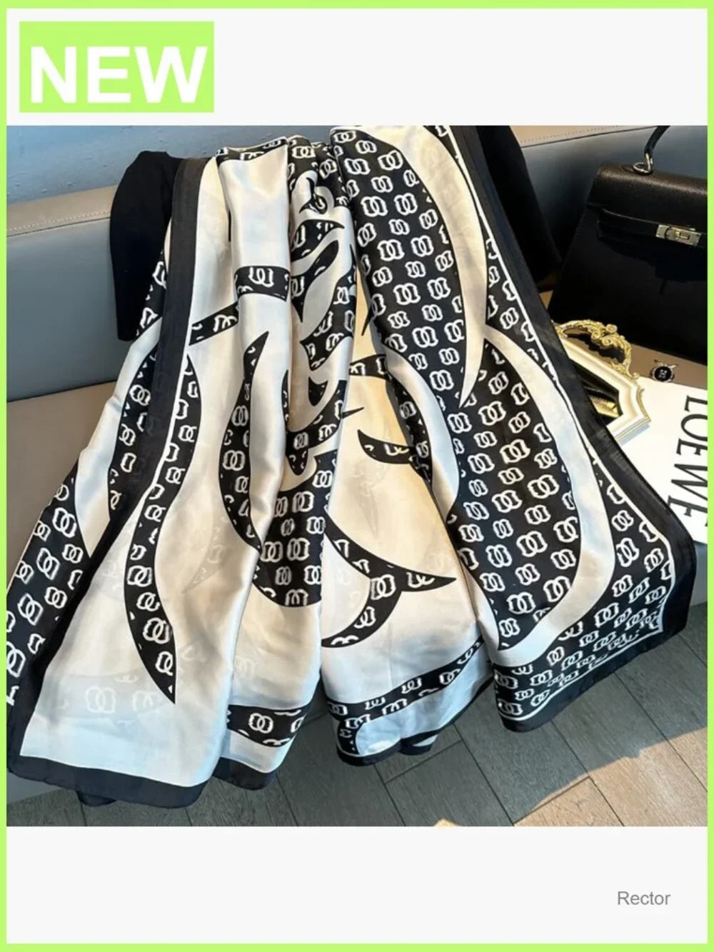 Large Silk Scarf Lightweight Shawl Wrap Fashion Scarf